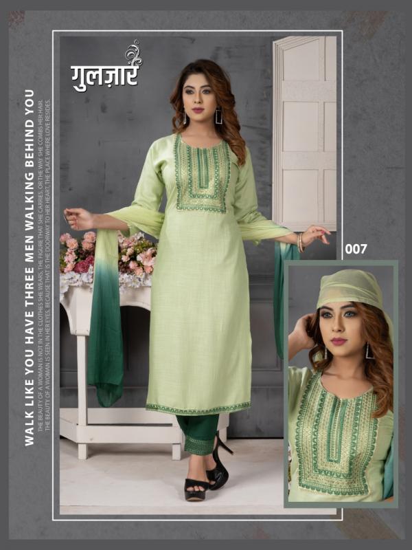 Beauty Queen Gulzar Fancy Kurti With Bottom Dupatta Collection